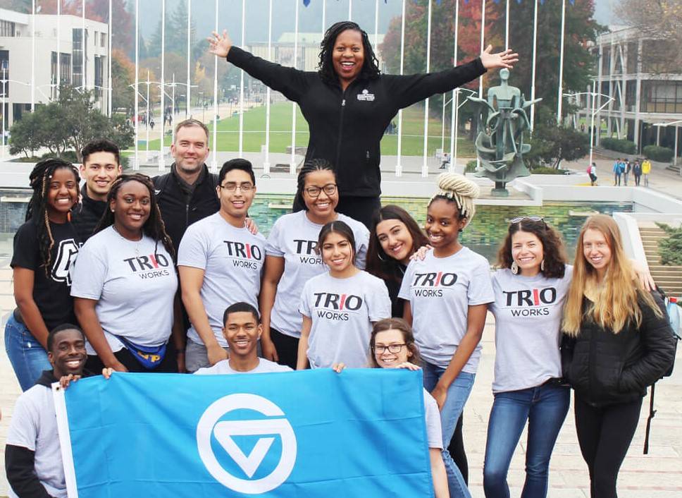TRIO students plus faculty and staff members in Chile